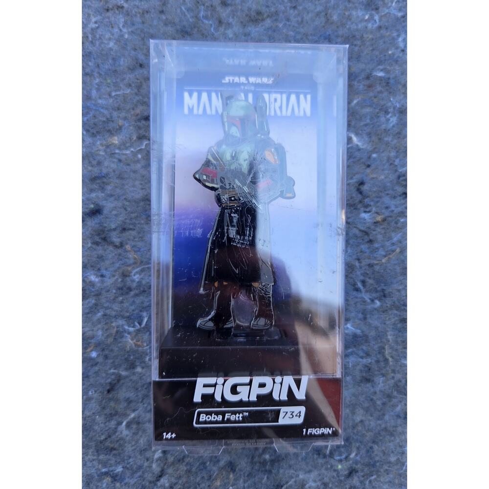 Lot of 5 Star Wars FigPins - Boba Fett, Obi-Wan, Darth Maul, Grogu-Baby Yoda